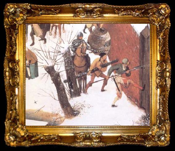 framed  BRUEGEL, Pieter the Elder The Massacre of the Innocents (mk25), ta009-2